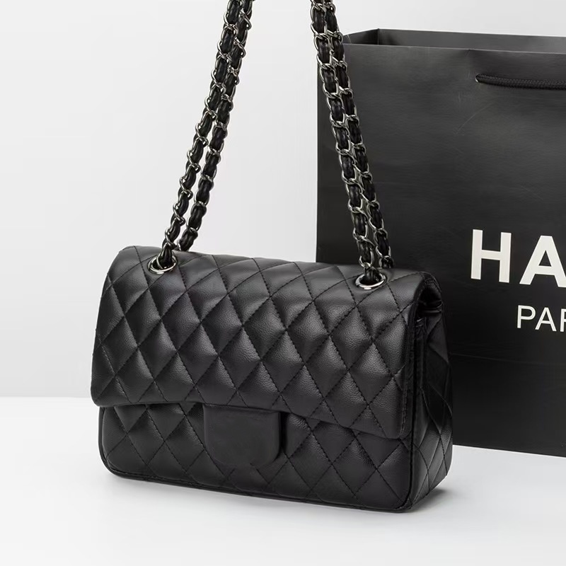 Designer bags Shoulder bags Chain Bag Flap Totes Women Leather Wallet Check Velour Thread Purse Double Letters Solid