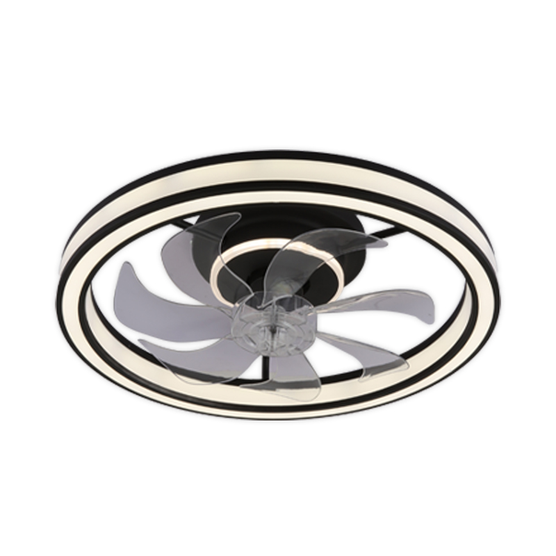 Nordic Ceiling Fan with Light - Dimmable 3CCT, Remote, 6-Speed Quiet