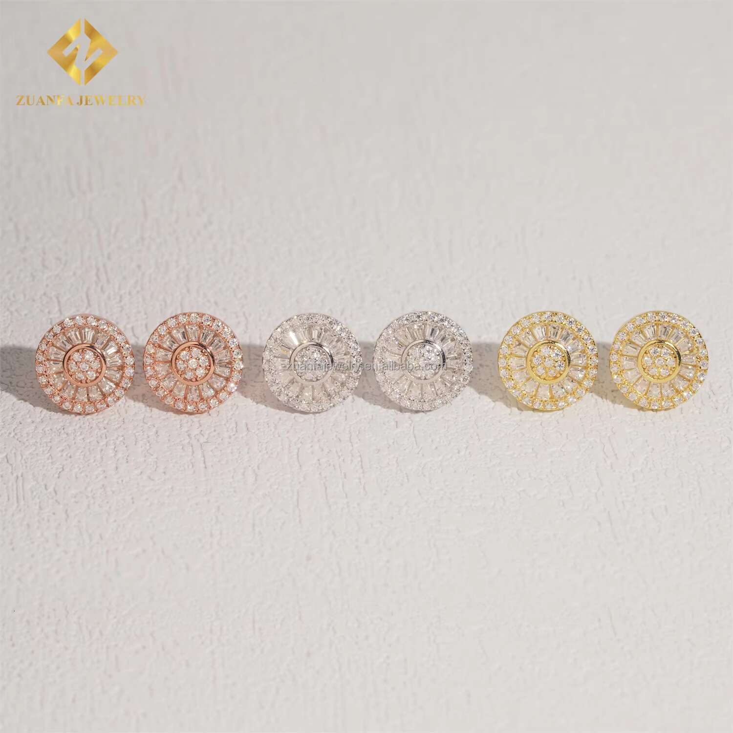 New Arrivals Popular Style Retail Man Jewelry Rapper GRA Certificates Screw Back VVS Moissanite Diamond Hip Hop Earrings