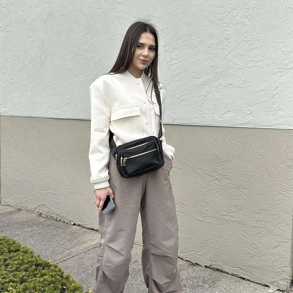 Small Nylon Crossbody Bags for Women, Messenger Bag Travel Purses and Waterproof Shoulder Handbags Pocketbooks