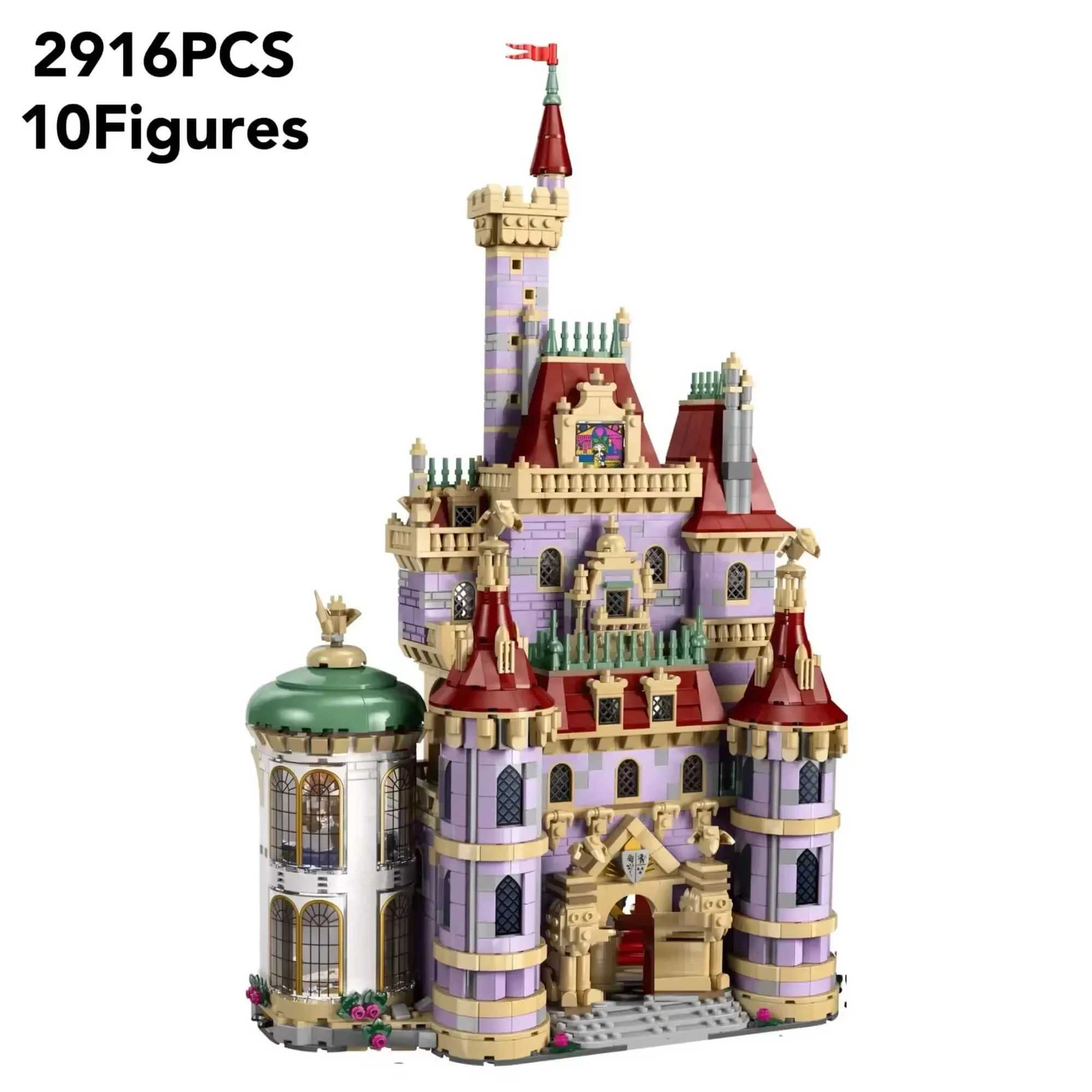 Beauty Princess Castle Building blocks Building Beast Monster romantic toy model moc brick birthday gift Y250627