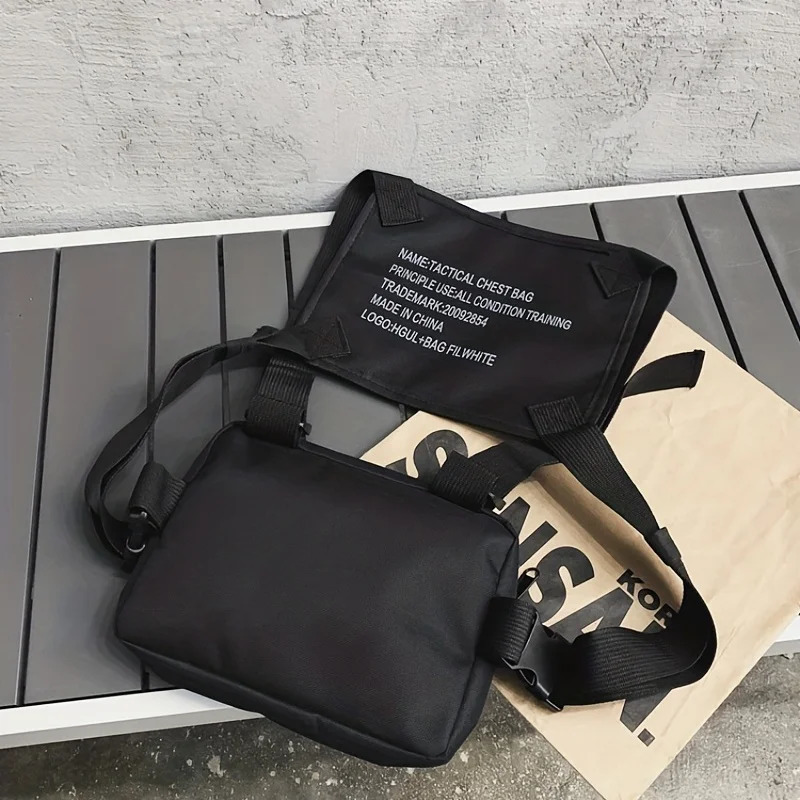 Pocket Chest Front Pack Pouch Vest Rig Carry Waist Bag 250627