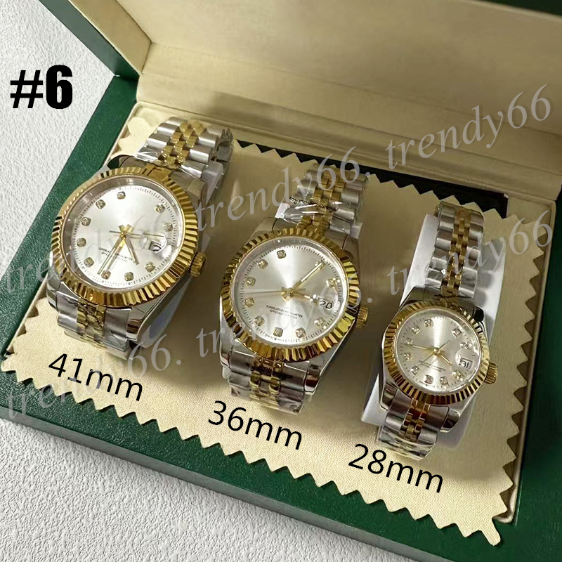 28mm/36mm/41mm Fashion Stainless Steel Strap Watches for Women and Men Women's Watch Gifts