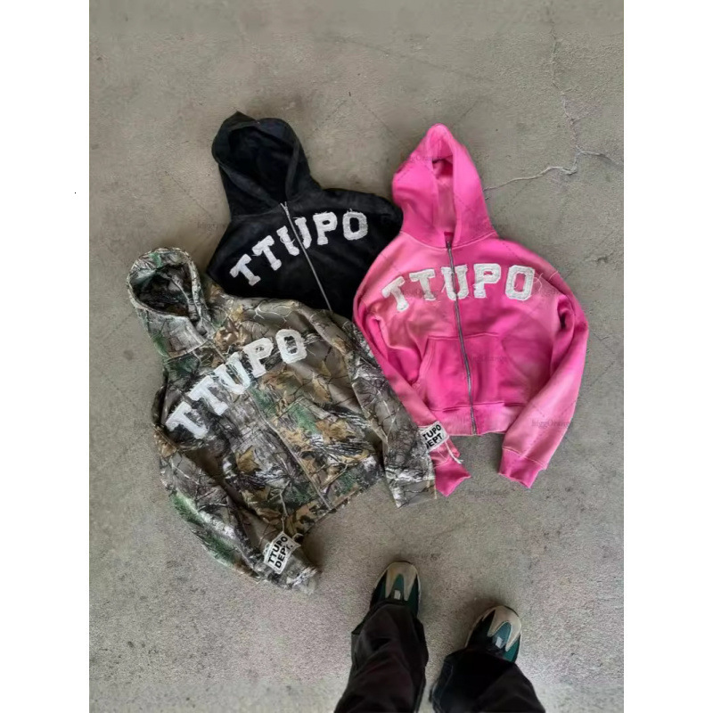 AutumnWinter American High Street Y2K Trendy Brand Letter Printed Casual Couple Hoodie 250627