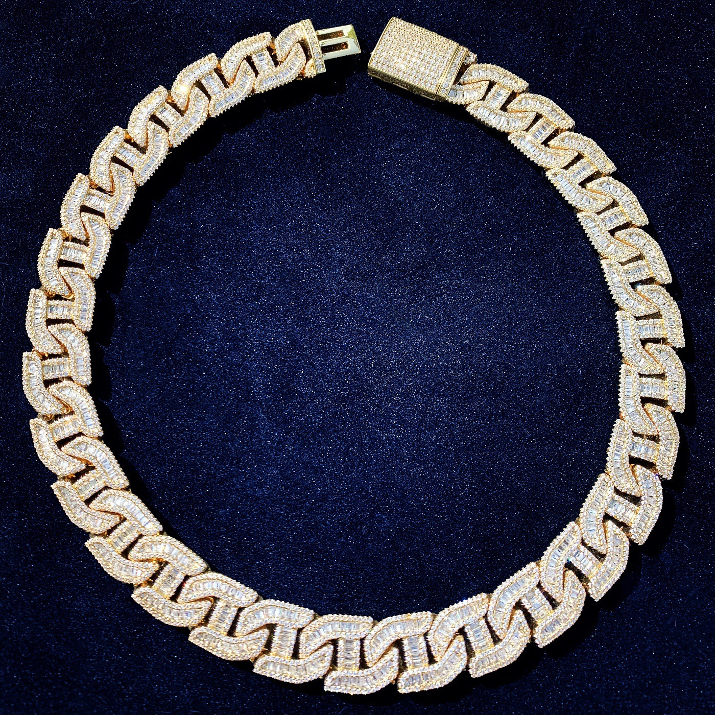 16mm Luxury VVS Moissanite Irregular Iced Out Hip Hop Cuban Chain High-Quality Multi-Size Edgy Statement Jewelry Pass the diamond tester