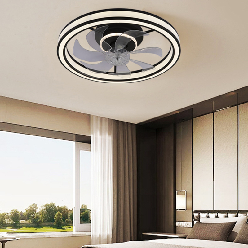 Nordic Ceiling Fan with Light - Dimmable 3CCT, Remote, 6-Speed Quiet