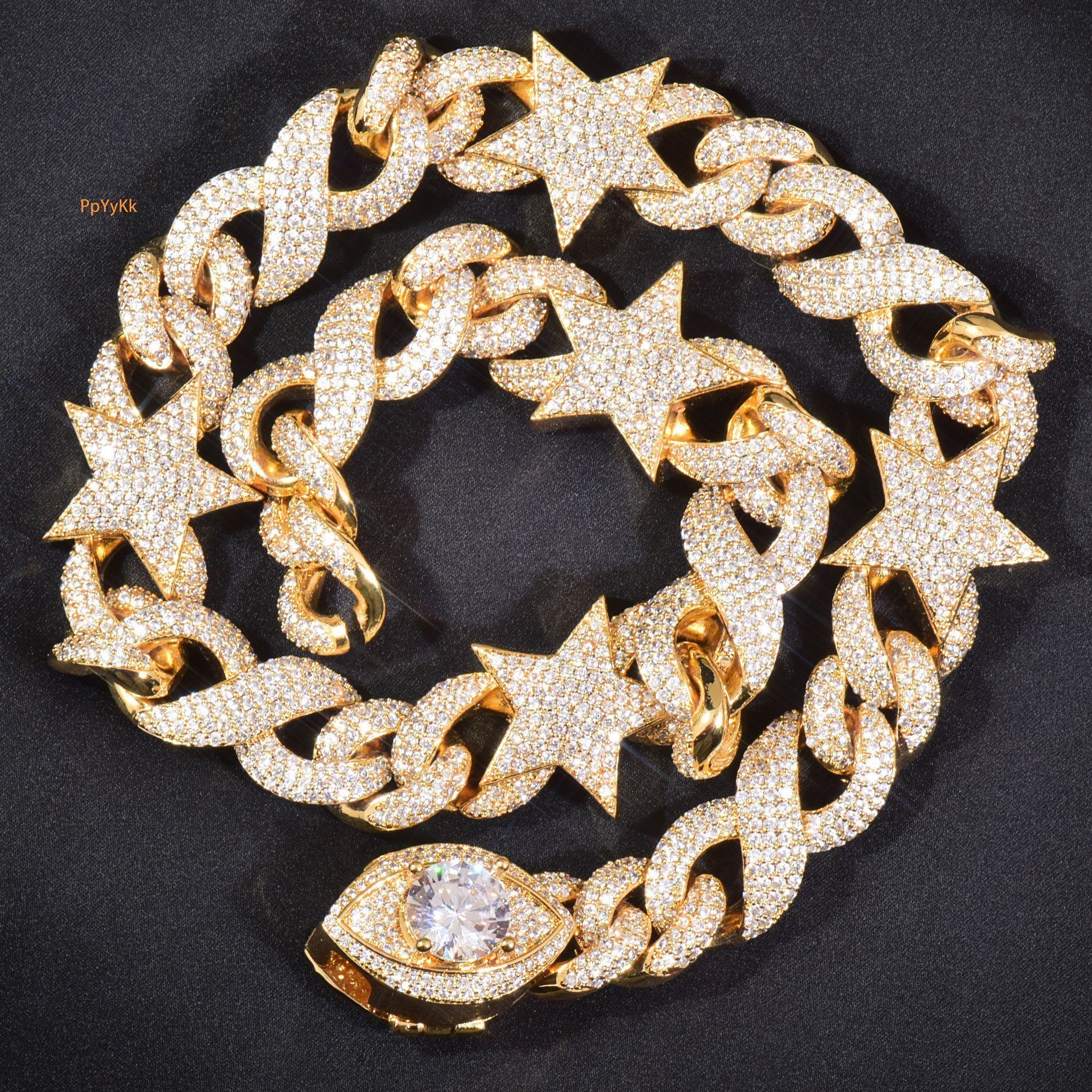 Luxury VVS Moissanite Iced Out Hip Hop Twist Braided Chain Unisex Versatile Trendy Statement Jewelry Pass the diamond tester