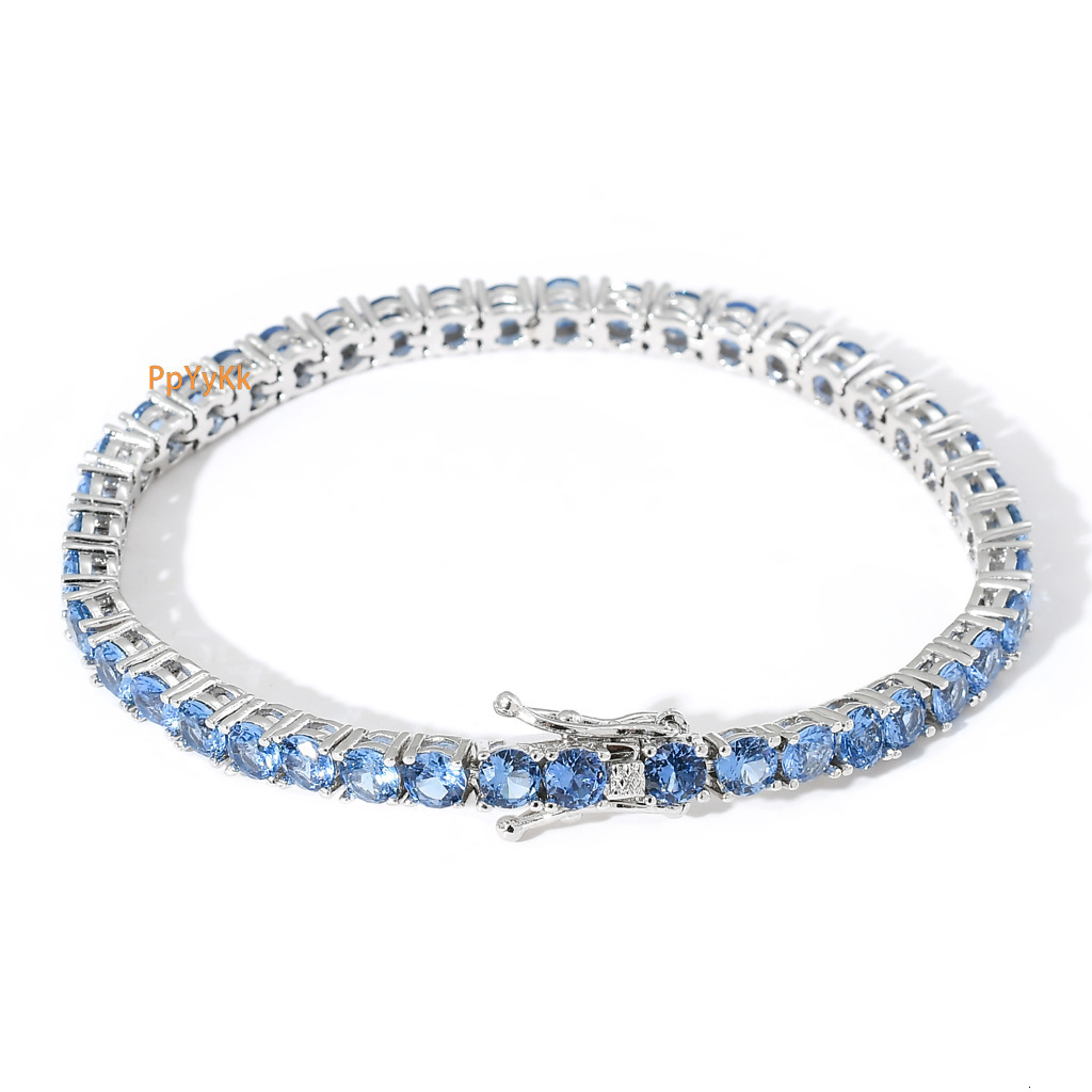 Unisex 4MM Iced Out Moissanite Bling Bling High-Quality Hip Hop Bracelet Fashion Trendy Brand Couple Jewelry Pass the diamond tester