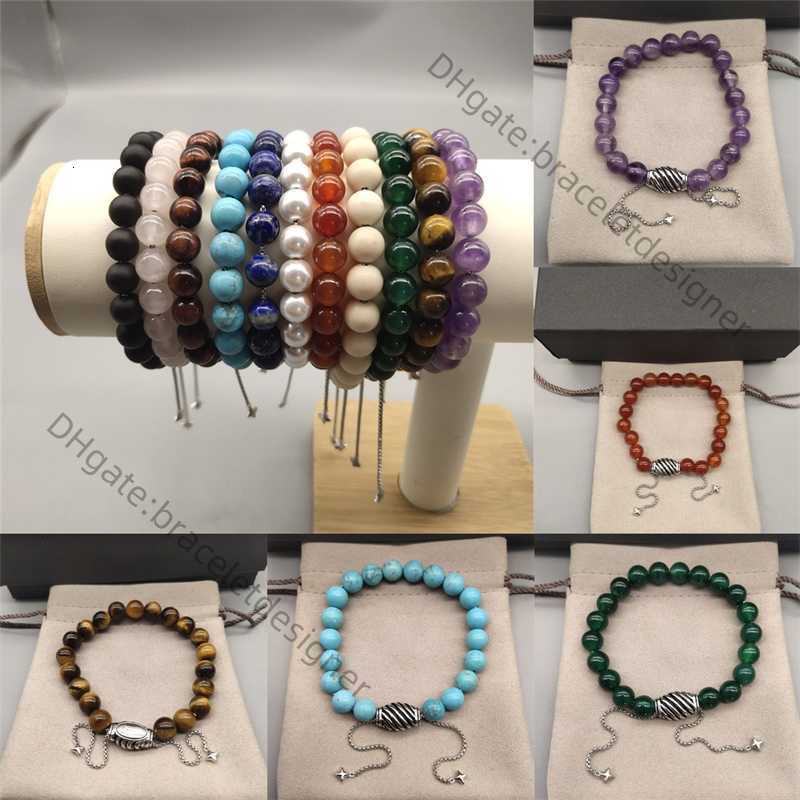 Healing Amethyst S925 Silver Designer Bracelet for Women Adjustable Agate Crystal Bead Bracelets Natural Stone Jewelry Anxiety Relief Men
