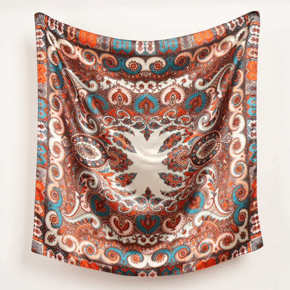 BYSIFA Silk Scarf Shawl Fall Winter Accessories Women Long Scarves Summer Beach Shawls Yellow OrangePink 241019
