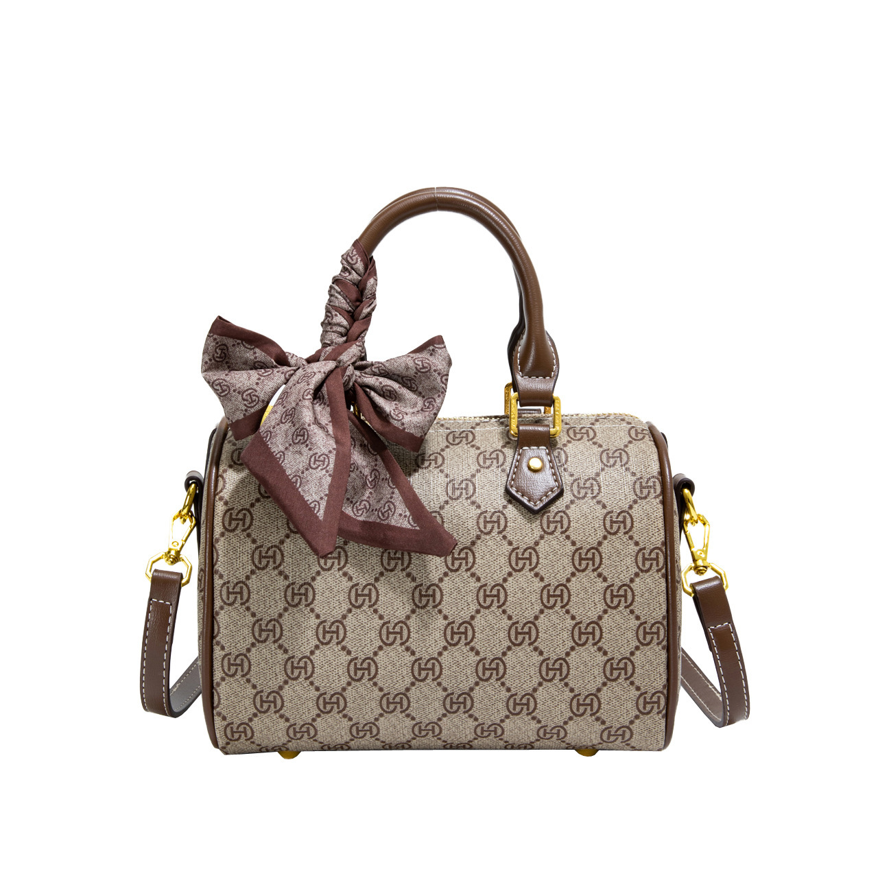Free shipping designer bag Boston Gray High-End Luxury Commuter Handbag Women Bag 2025 New Crossbody Pillow Bag