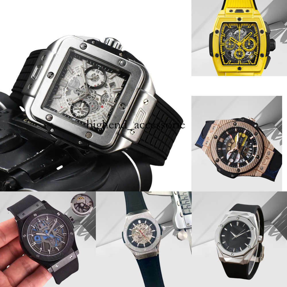 2025 10A Hublotx Watches Classics Bigbang Luxury Designer Hubolot Watch Top Quality Chronograph Quartz/Mechanical Automatic Watch Waterproof Optional 77c