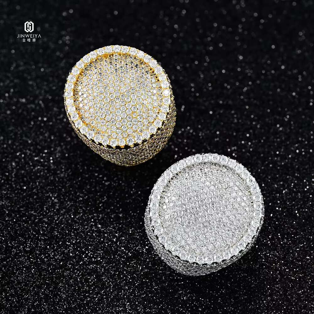25MM Wide GRA Certified Diamond Tester for Sterling Silver White Gold VVS Moissanite Iced out HipHop Ring Pass