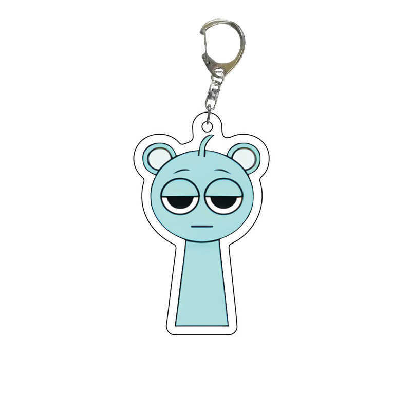 Q-version cartoon character acrylic keychain rhythm box pendant for anime and manga accessories games