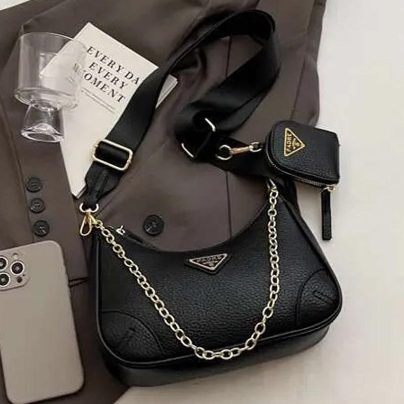Designer Bag Luxury Bag Purse Shoulder Bag Luxury Crossbody Designer Ladies Three-piece package Fashion Handbag Metal Chain Bag Mini Bag High Quality 