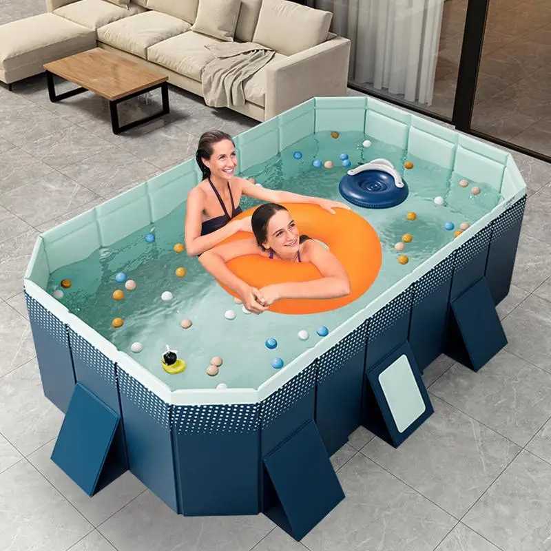 Swimming Pool Non-inflatable Folding Easy Installation Thickened PVC Family Bathing Pool Toy Outdoor Folding Swimming Pool X2506281