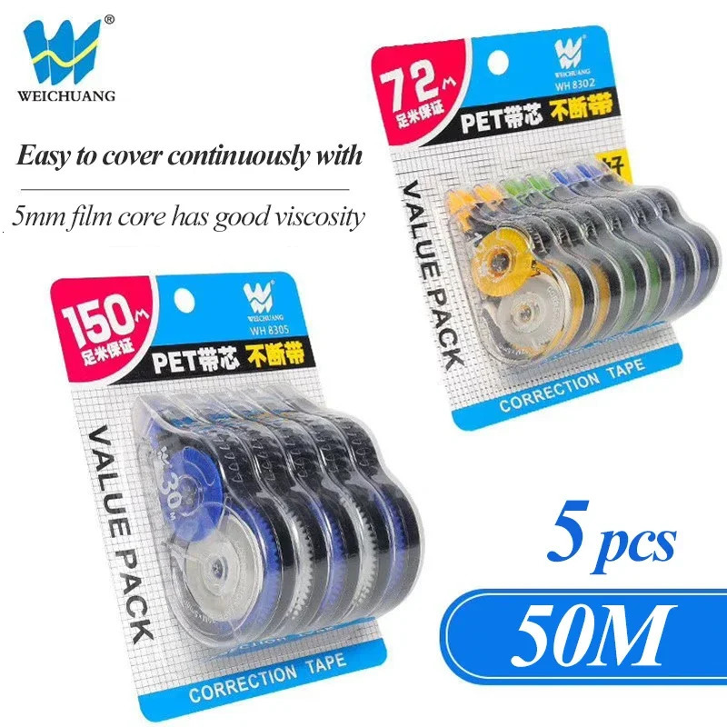 Correction Tape 12m/30m/60m Large-capacity Multi-specification Correct pen Diary Scrapbooking Student School Office Supplies 250624