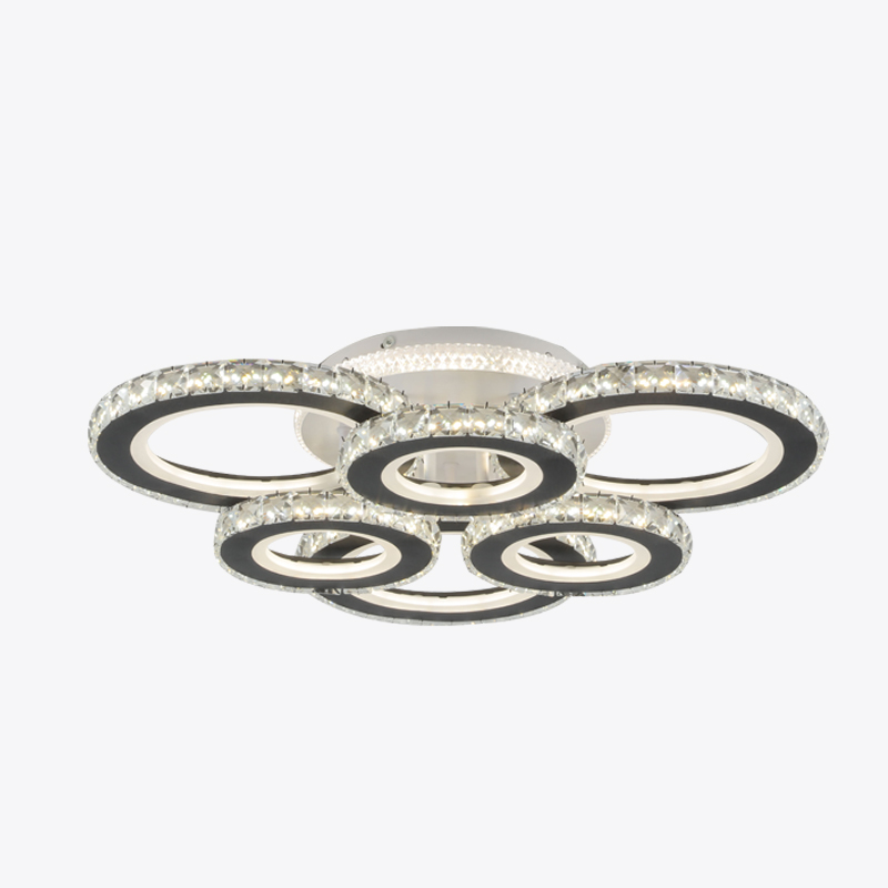 Decorative Round Ceiling Light - 3 Colors, Remote, Scandinavian Style
