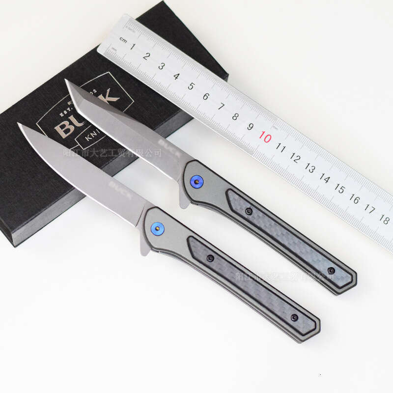 Stainless Steel Outdoor Folding High Hardness Pocket Knife Portable Camping Self-defense Titanium Alloy