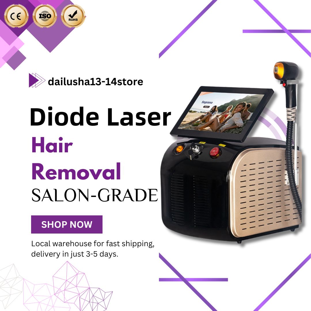 Professional Diode Ice Titanium Laser Hair Removal Machine Portable 808 755 1064 Alexandrite Device 3 Waves Permanent Removal