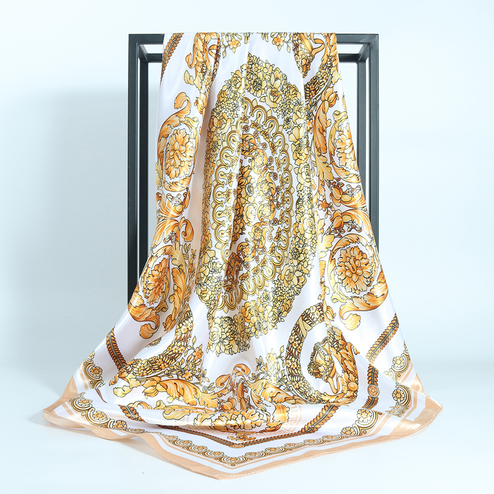 BYSIFA Silk Scarf Shawl Fall Winter Accessories Women Long Scarves Summer Beach Shawls Yellow OrangePink 241019