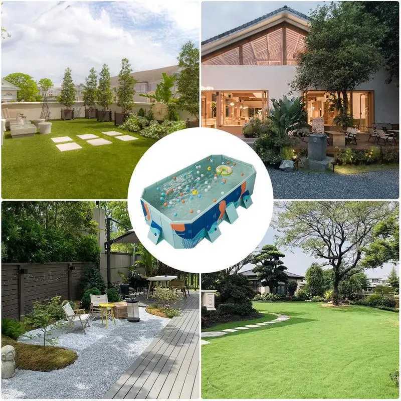 Swimming Pool Non-inflatable Folding Easy Installation Thickened PVC Family Bathing Pool Toy Outdoor Folding Swimming Pool X2506281