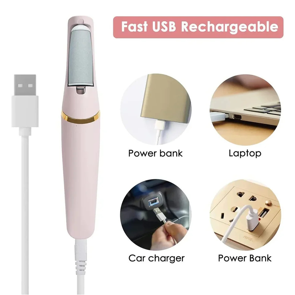Electric Foot Grinding Skin Hard Rupture Skin Trimmer Dead Skin Foot Pedicure Rechargeable Foot Care Tool Feet Callus Remover 250624