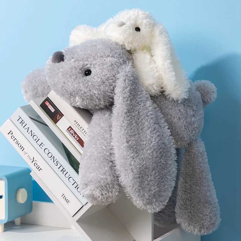 35-70cm High Quality Cartoon Kawaii Rabbit Plush Doll Pillow Super Soft White Grey Rabbit Plush Toy For The Girls Birthday Gift X250628