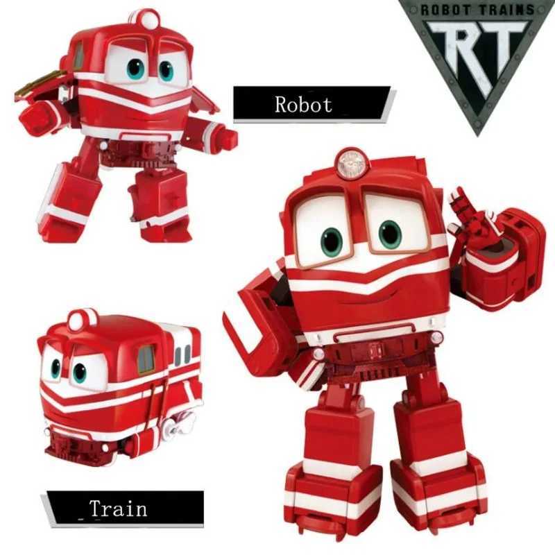NEW 4pcs/lot Robot Trains figures Transformation robot Kay Train Deformation Train Car Action Figure Robot Toys for children X250628
