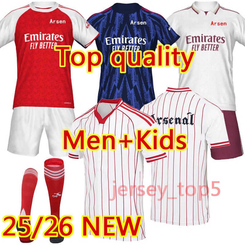 2025 2026 Aarsenal soccer jerseys arsenalfootball kit 24 25 26 Arsen football shirt Men Kids kit ROWE SAKA MARTINELLI ODEGAARD G.JESUS ZINCHENKO SALIBA RICE HAVERTZ
