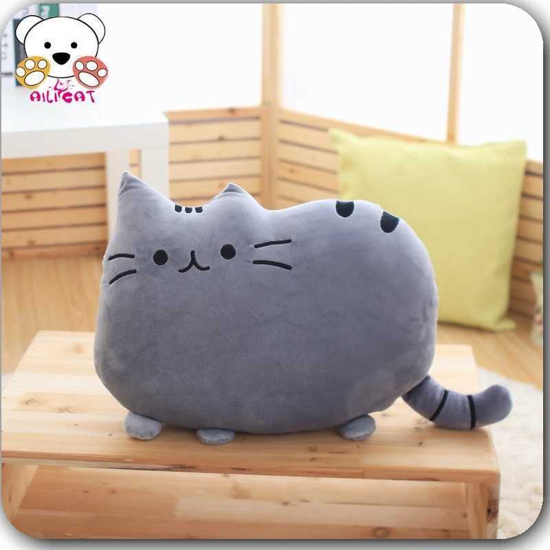 Soft Cat Plush Pillow Kitten Cushion Soft Colorful Stuffed Toys Gray Pink White Plush Doll Household Gifts for Girlfriend X250628
