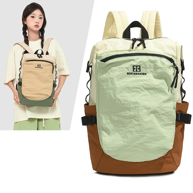 Outdoor double-shoulder backpack for women with large capacity. Its portable and suitable for commuting traveling. Its a cas 250627