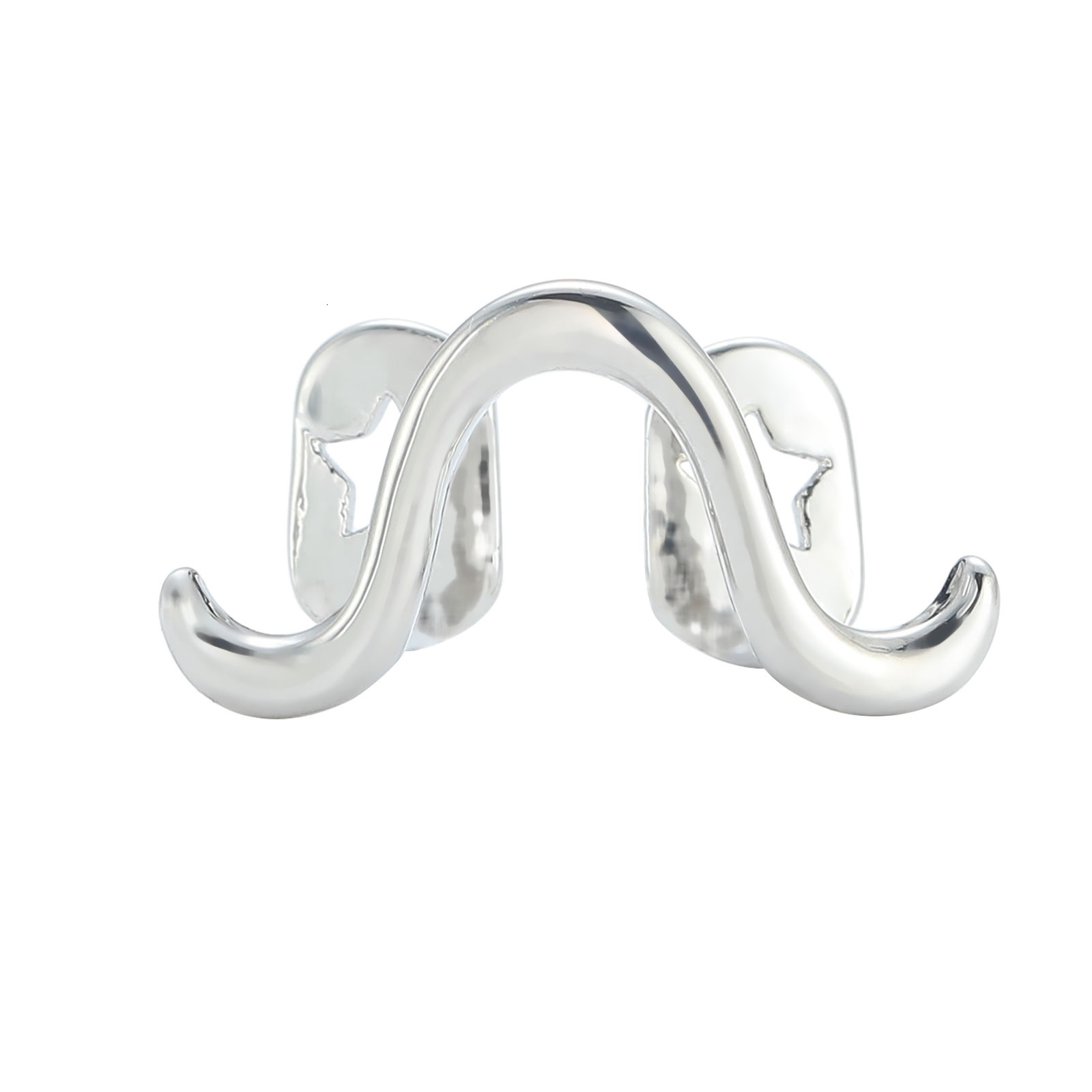 Unique Twisted Wave Moebius Strip Polished Moissanite Single Tooth Grillz Unisex Premium Dental Accessory
