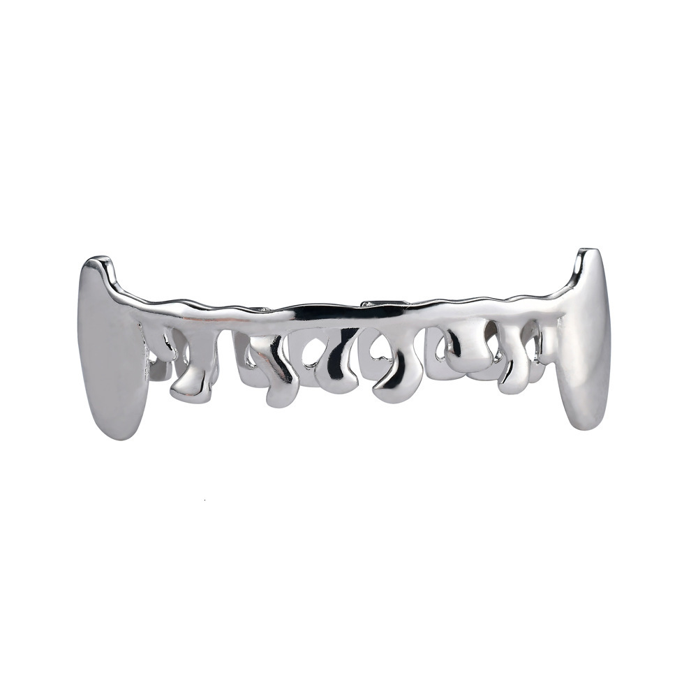 Hip Hop Water Drop Shaped Polished Pointed Grillz Trendy Premium 18k Gold Personalized Gold Teeth Accessories Pass the diamond tester