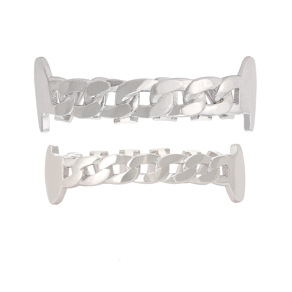 New Arrival Hip Hop Chain Hollow Out Polished Gold Grillz Halloween Premium Luxury Costume Accessories Pass the diamond tester