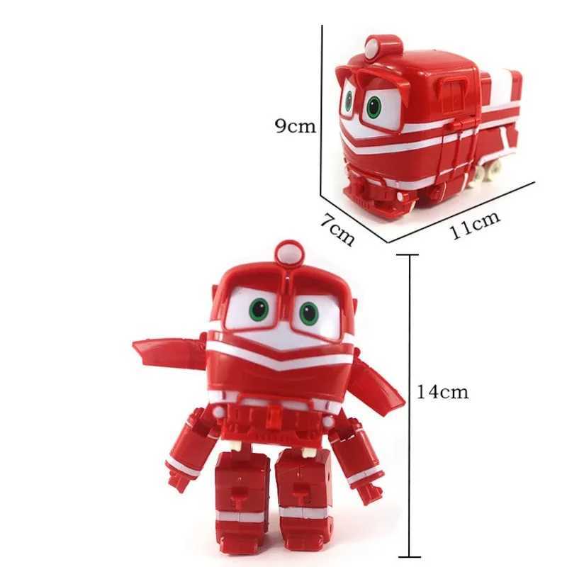 NEW 4pcs/lot Robot Trains figures Transformation robot Kay Train Deformation Train Car Action Figure Robot Toys for children X250628