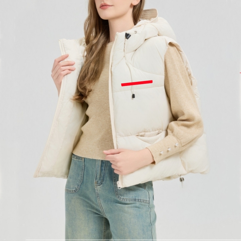 Designer womens vest designer Woman Jacket Puffy Jacket hoodie Fashion women's hooded vests Sleeveless bread jackets Slim Outwears winter Coats Windbreaker