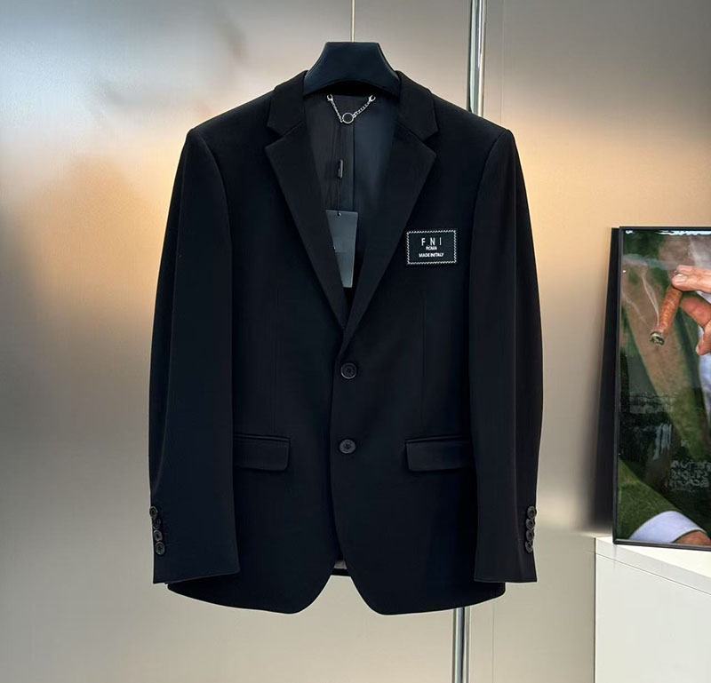 Designer's autumn and winter new men's high-end fashionable casual suit with lettering on the chest, business casual slim fit jacket suit M-3XL