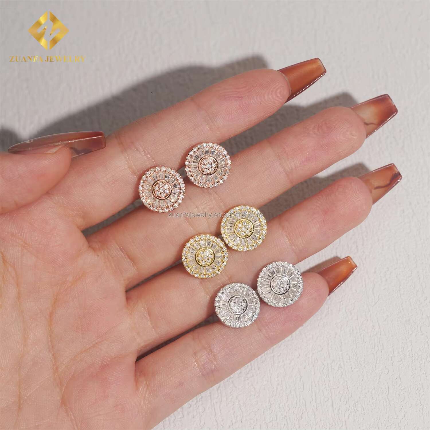 New Arrivals Popular Style Retail Man Jewelry Rapper GRA Certificates Screw Back VVS Moissanite Diamond Hip Hop Earrings