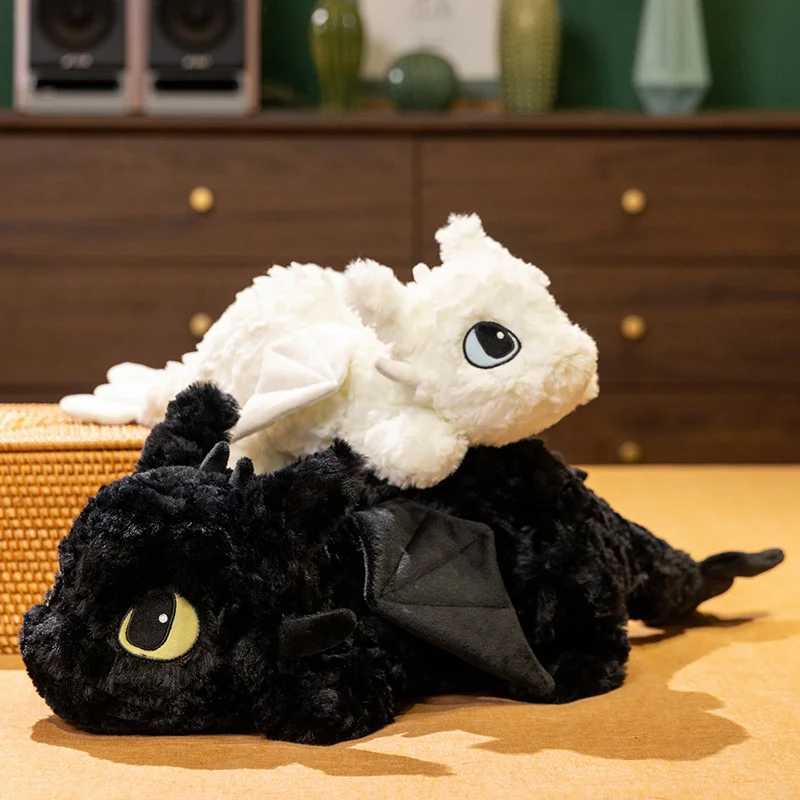 Toothless Dragon Plush Toy Kawaii Cartoon Dragon Plushie Anime Soft Stuffed Doll Home Decor Sleeping Pillow Kid Gift X250628
