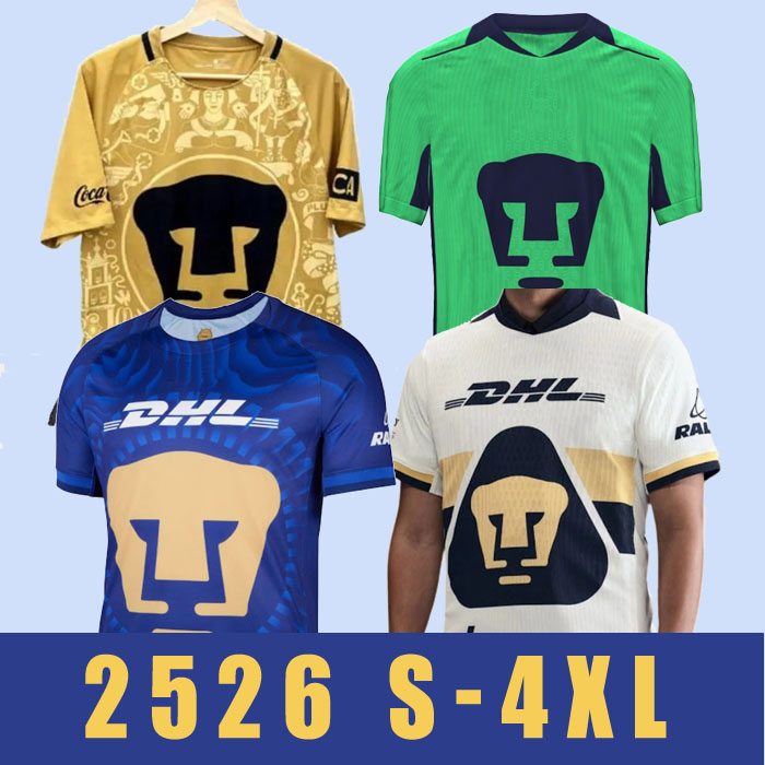 2025 2026 S-4XL DANI ALVES UNAM Soccer Jerseys Liga MX home 3rd C.GUTIERREZ H.MERITAO J.I.DINENNO DEL PRETE SALVIO football men kids shirt
