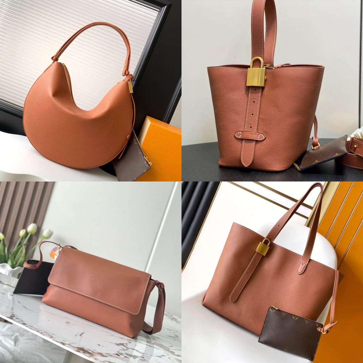10a women designer lowkey all in bb large capacity genuine leather key cookie shoulder bag retro crossbody bag casual portable bucket bag m14642 m25352 M25543