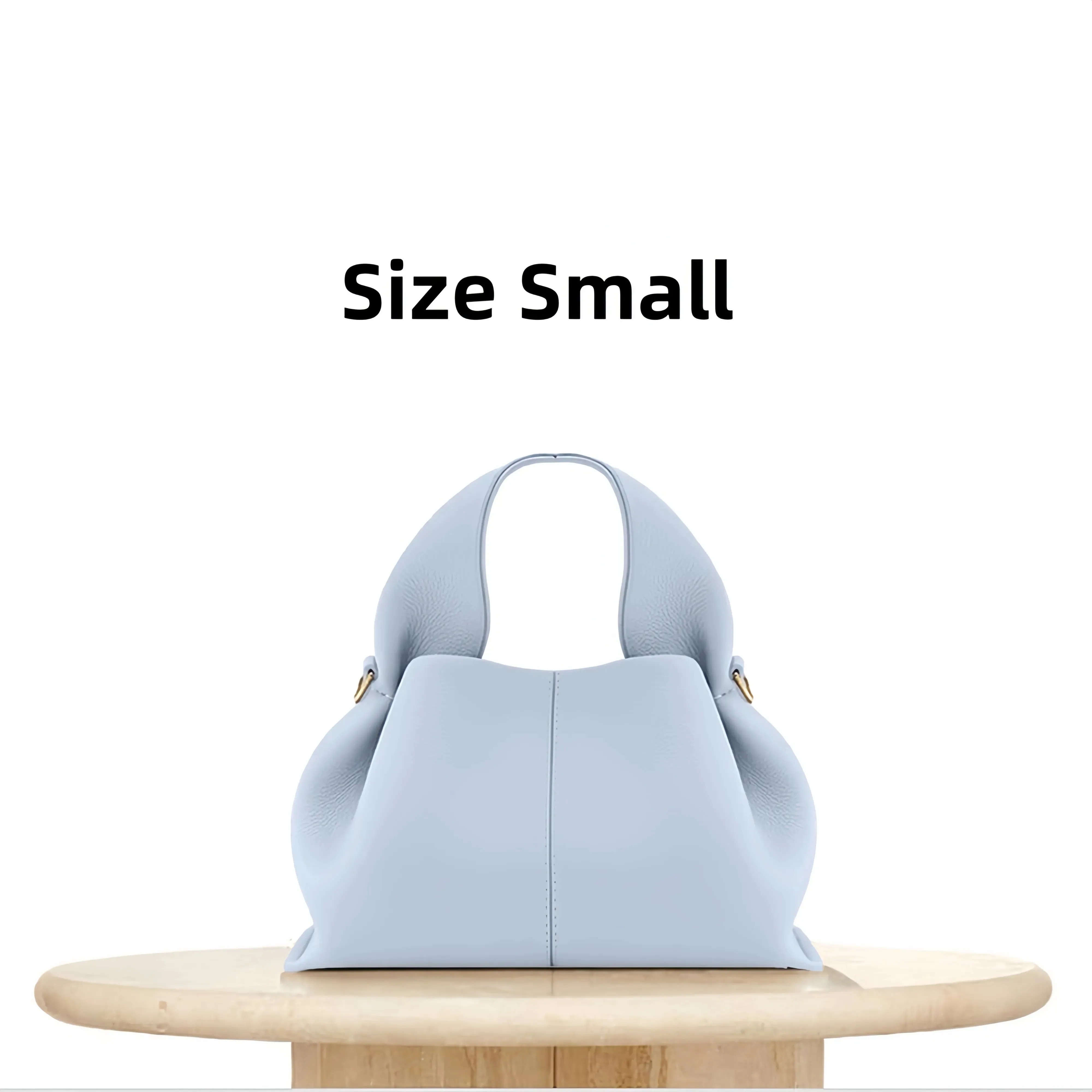 Designer Half Moon Smooth Shoulder Cyme Tote Underarm Fashion Women Tonca Cross Body Bag Mini Purse Textured Leather Hobo Bags