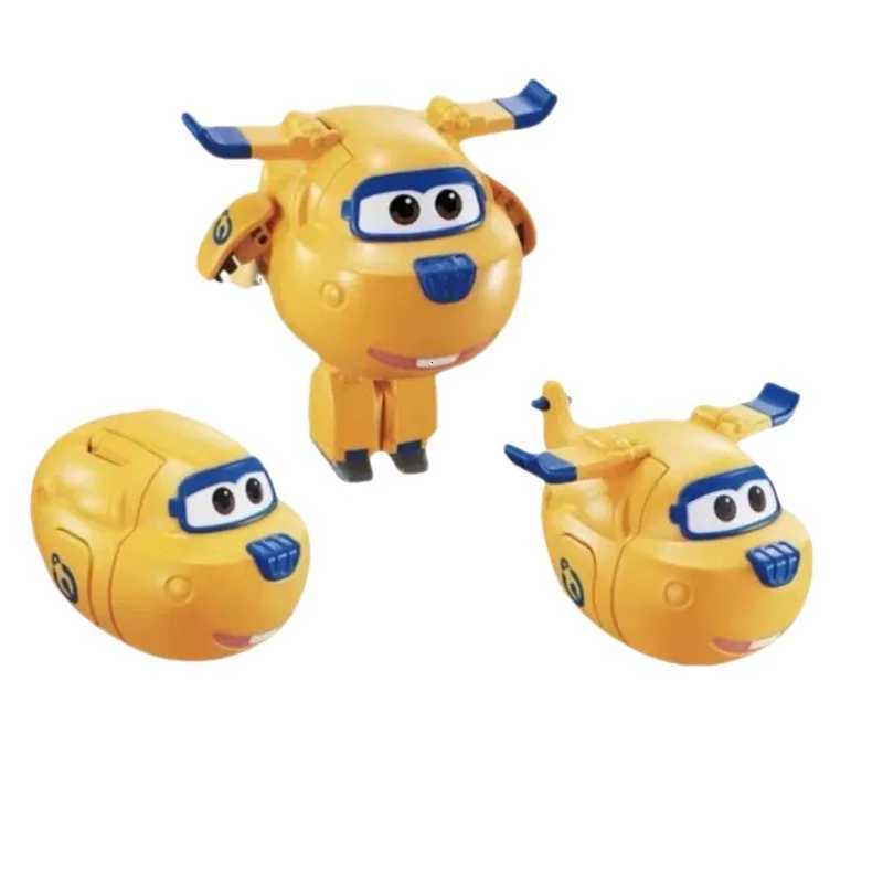 8/10pcs Set Super Wings Mini Transformable Eggs Anime Figurine Transformation Toys Jett Deformation Robot Aircraft 3 Forms X250628