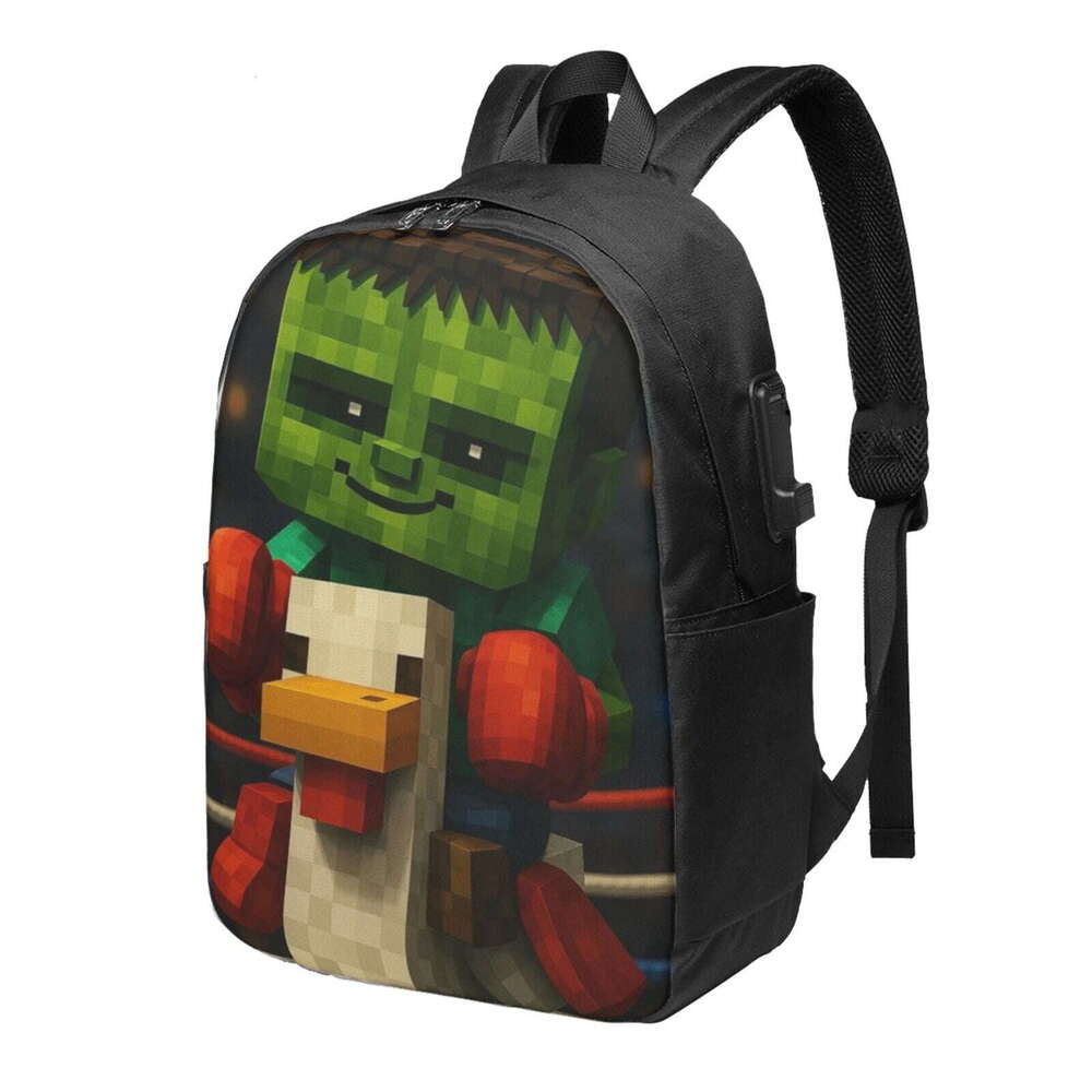 Chicken Jockey Laptop Backpack for Teen Women men 17 Inch Casual Daypack
