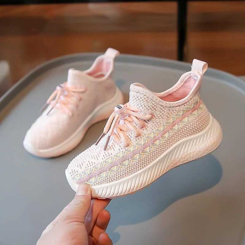 Kids Sneakers Sports Baby Soft Breathable Running Knitting Infant Teenage Boy Girl Lightweight Shoes Breathable Running Shoes XJ250628