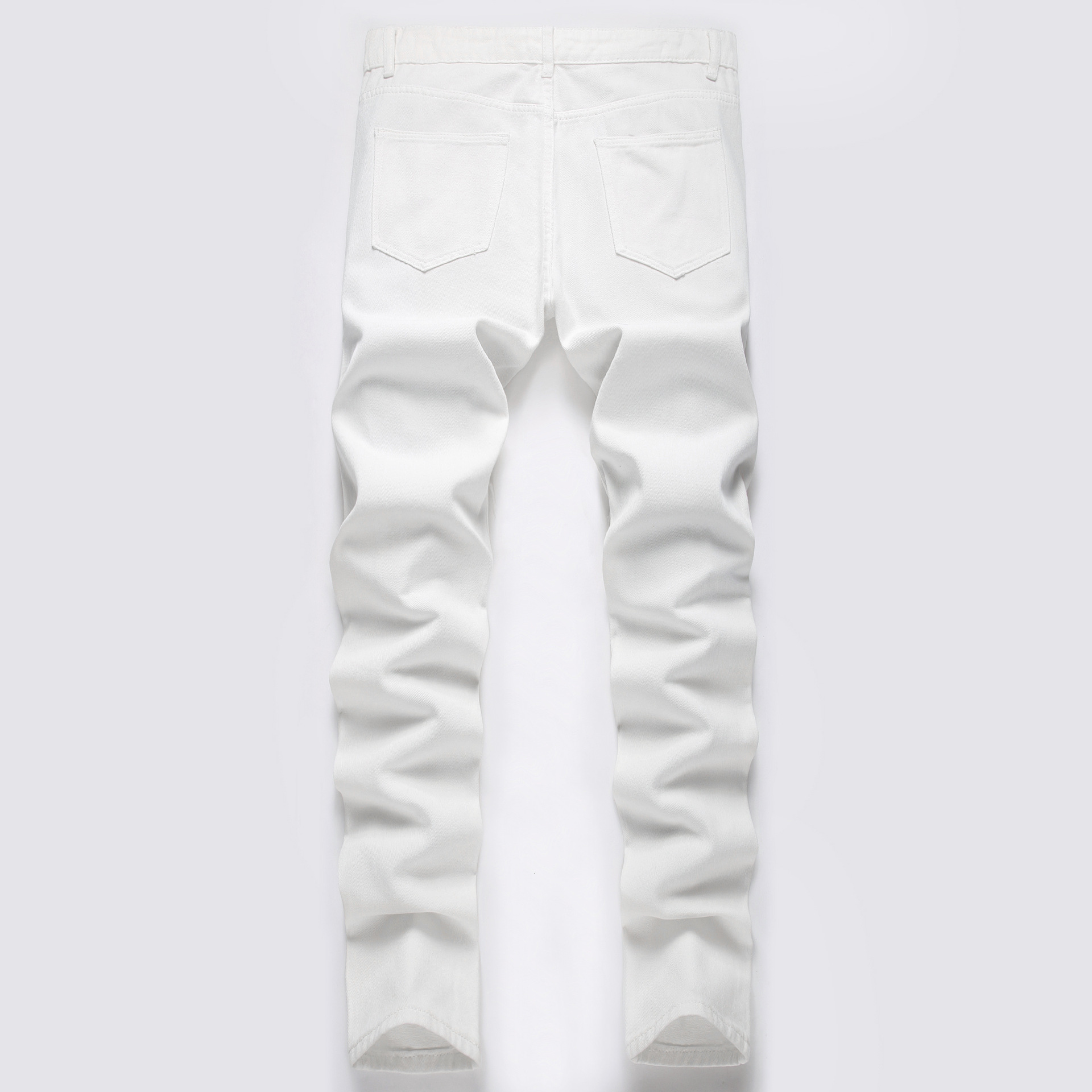 Designer Men's Jeans, Pink Patch Jeans, New European And American Casual High Street Straight Men's Long Pants In Stock, Loose Casual Pants