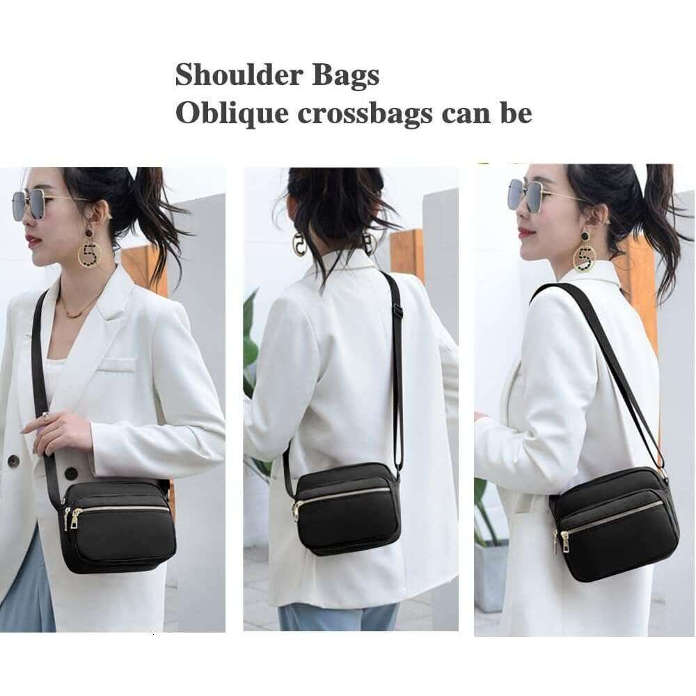Small Nylon Crossbody Bags for Women, Messenger Bag Travel Purses and Waterproof Shoulder Handbags Pocketbooks
