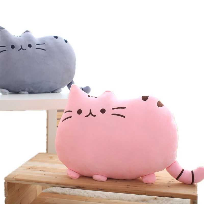 Soft Cat Plush Pillow Kitten Cushion Soft Colorful Stuffed Toys Gray Pink White Plush Doll Household Gifts for Girlfriend X250628