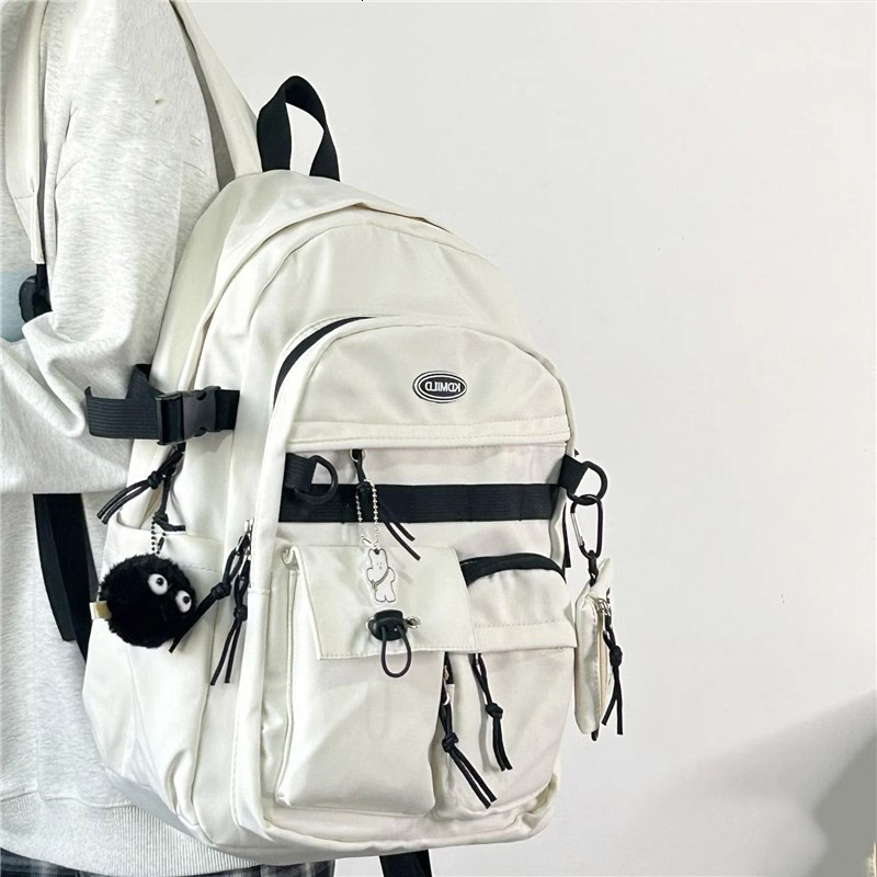 Free Shipping 2025 New Designer Bag INS Versatile Workwear Style Backpack For Female Students Large Capacity Japanese Style Double Shoulder Travel Bac
